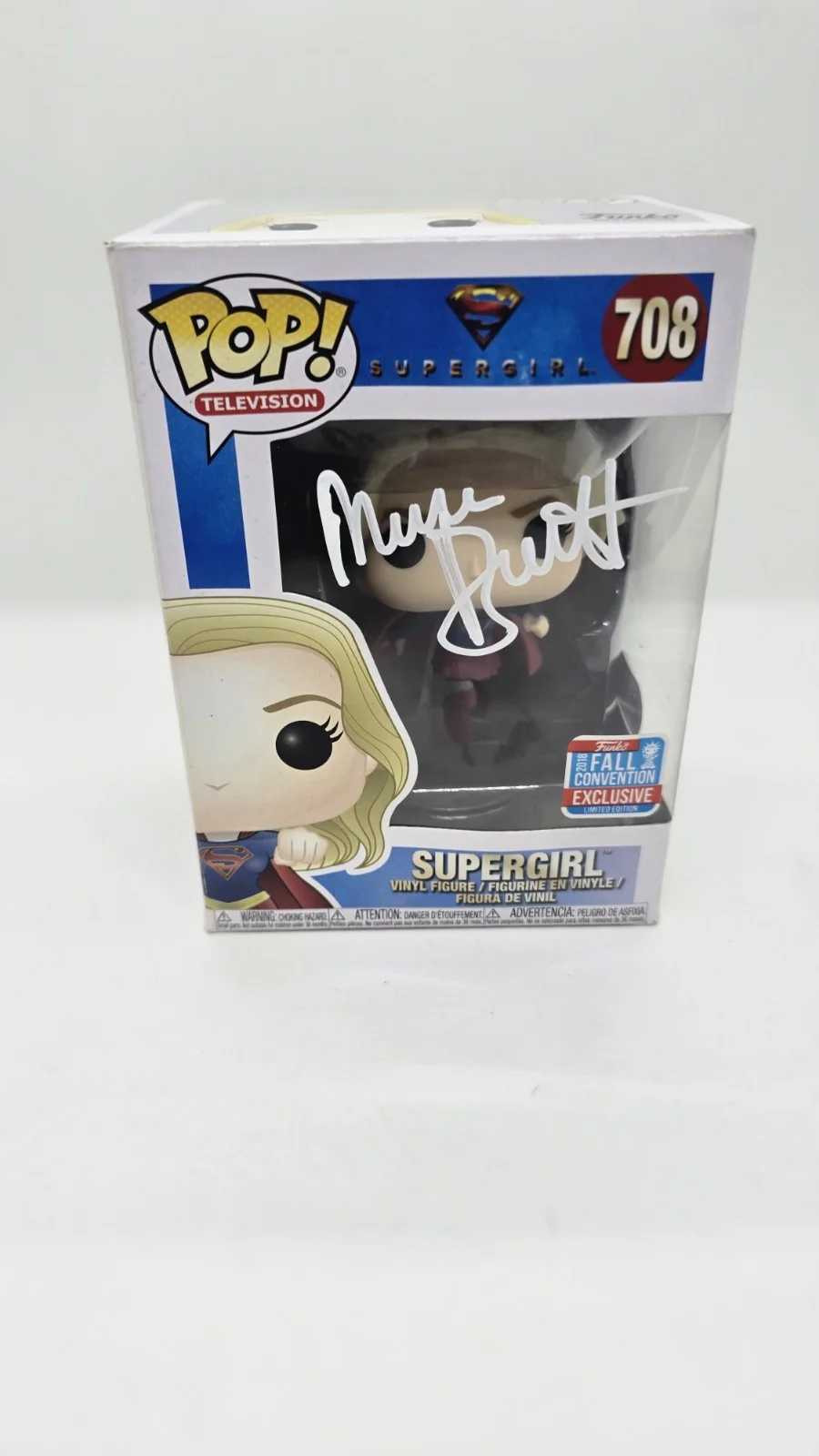 melissa benoist — Melissa Benoist SIGNED Supergirl FUNKO POP #708 SWAU