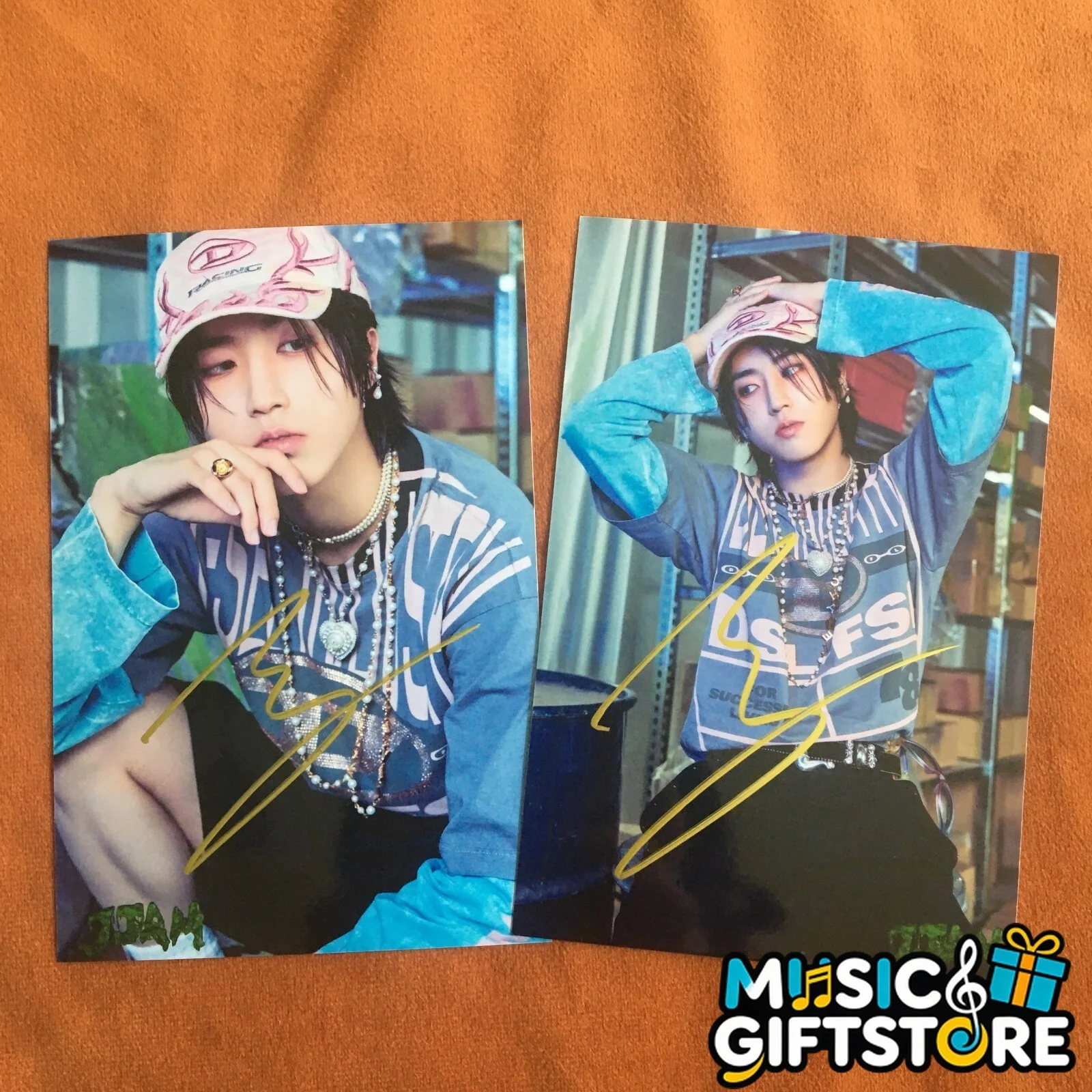 Stray Kids HAN Photo JJAM Autographed Signed K-POP Collection 4*6 2024A #MUGS, изображение 2