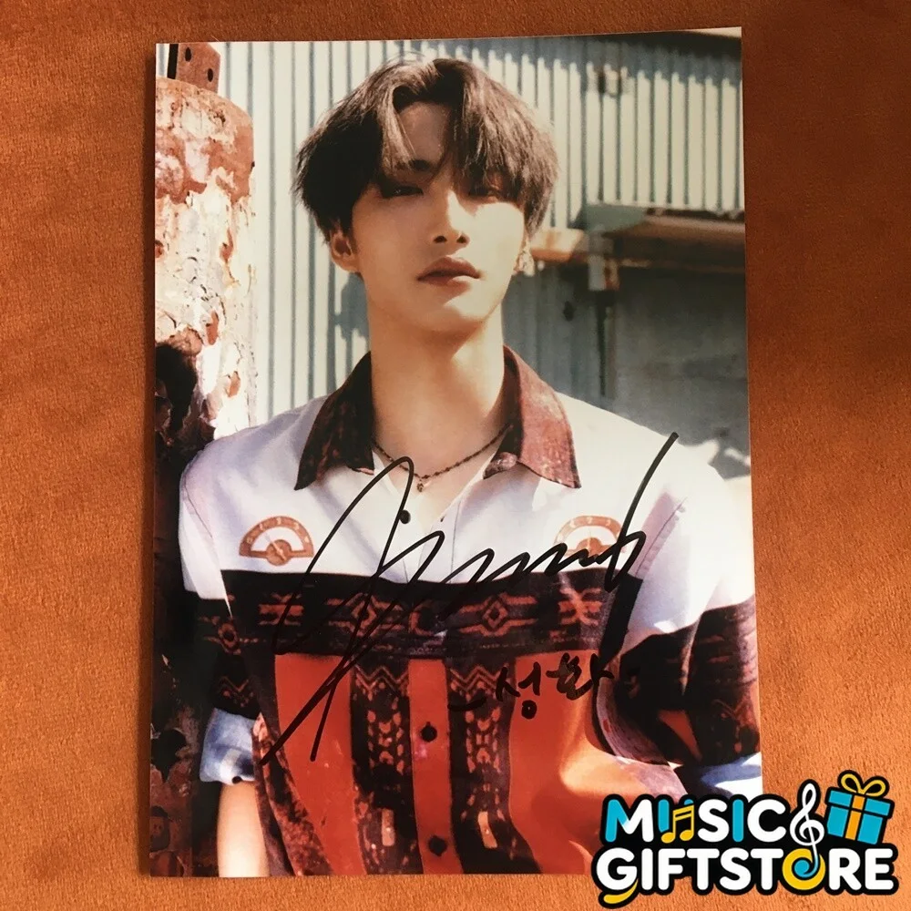 ATEEZ ateez Seonghwa Autographed Signed Photo K-POP Collection Gifts 2024 #MUGS, image 3