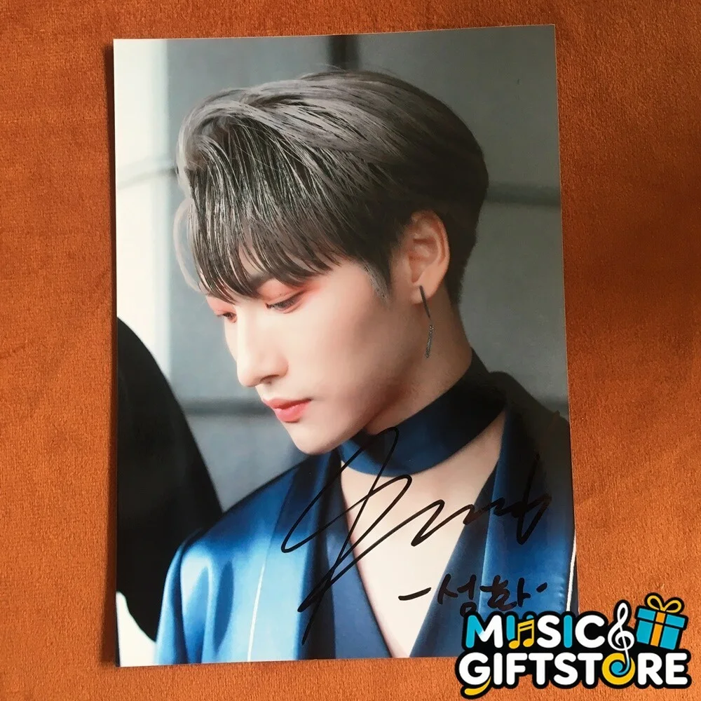 ATEEZ ateez Seonghwa Autographed Signed Photo K-POP Collection Gifts 2024 #MUGS, image 4