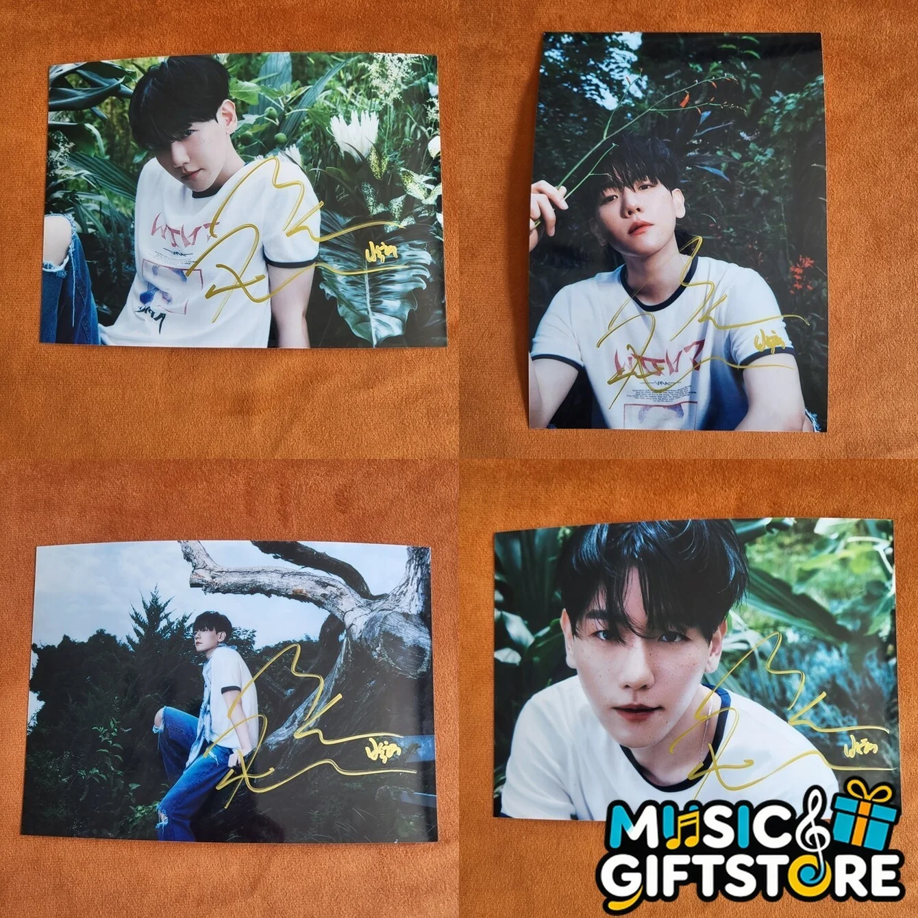 EXO BAEK HYUN Autographed Signed Photo Autographs 4*6 K-POP Collection 2024 #MUG, image 2