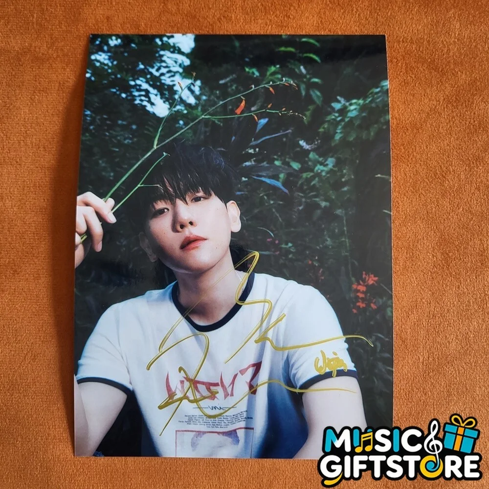 EXO BAEK HYUN Autographed Signed Photo Autographs 4*6 K-POP Collection 2024 #MUG, image 3