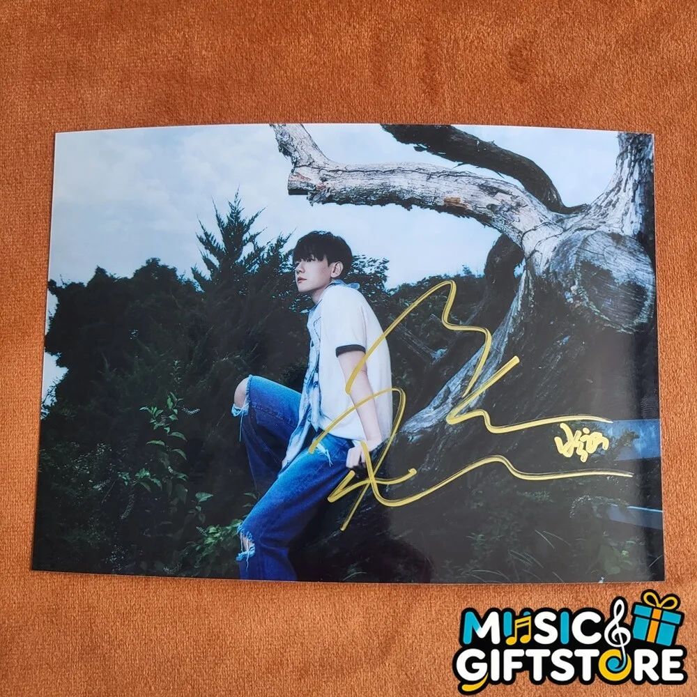 EXO BAEK HYUN Autographed Signed Photo Autographs 4*6 K-POP Collection 2024 #MUG, image 4