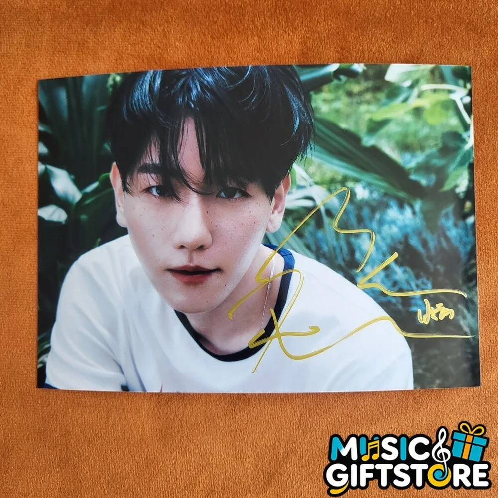 EXO BAEK HYUN Autographed Signed Photo Autographs 4*6 K-POP Collection 2024 #MUG, image 5