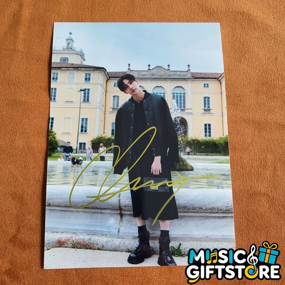 Stray Kids BANG CHAN Photo 4*6 K-POP Autographed Signed Collection 2024 #MUGS, изображение 2