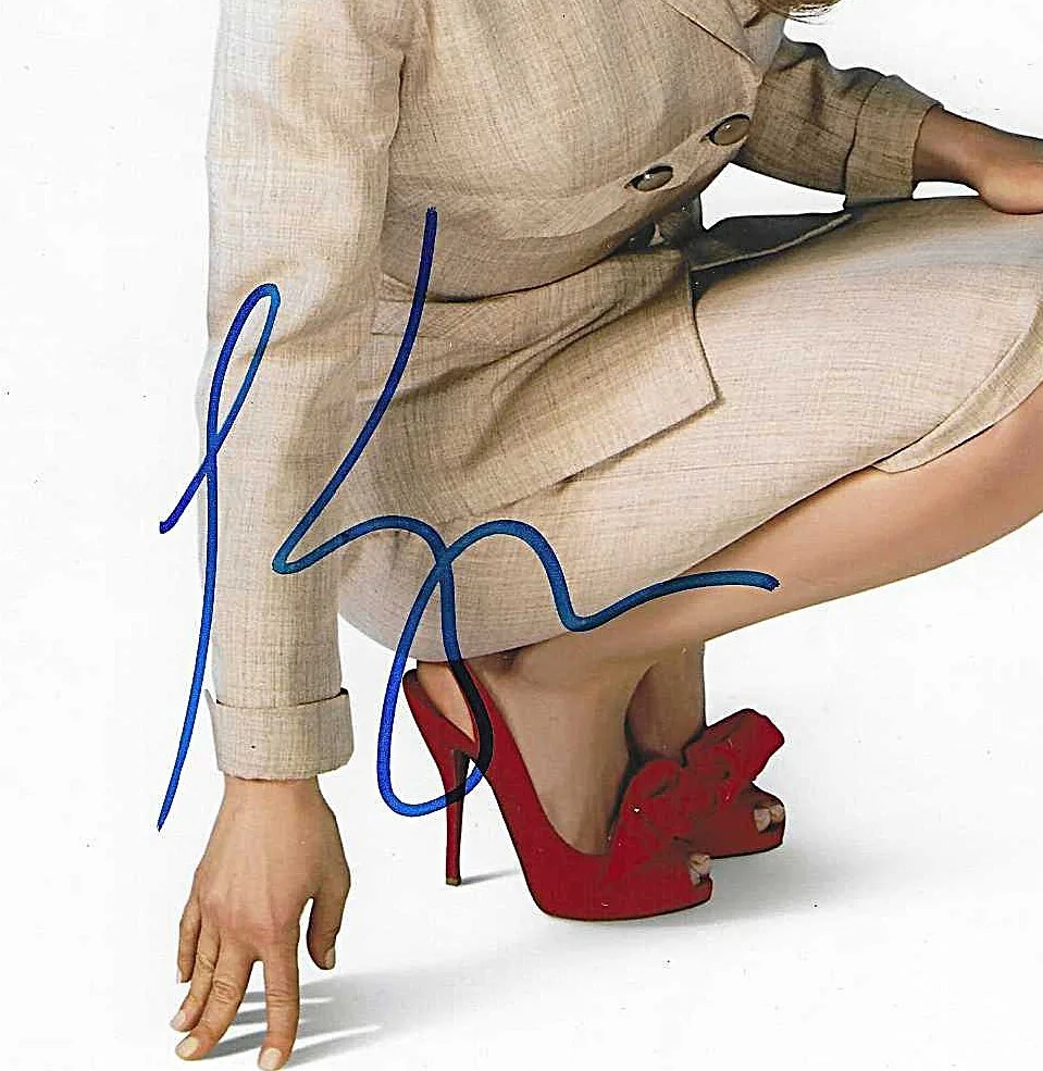 KYRA SEDGWICK — KYRA SEDGWICK HAND SIGNED COLOR PHOTO 8x10 TV ACTRESS" THE CLOSER", изображение 2