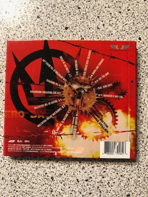 Prong Zero Days CD - Autographed/Signed - Tommy Victor Jason Christopher, image 2