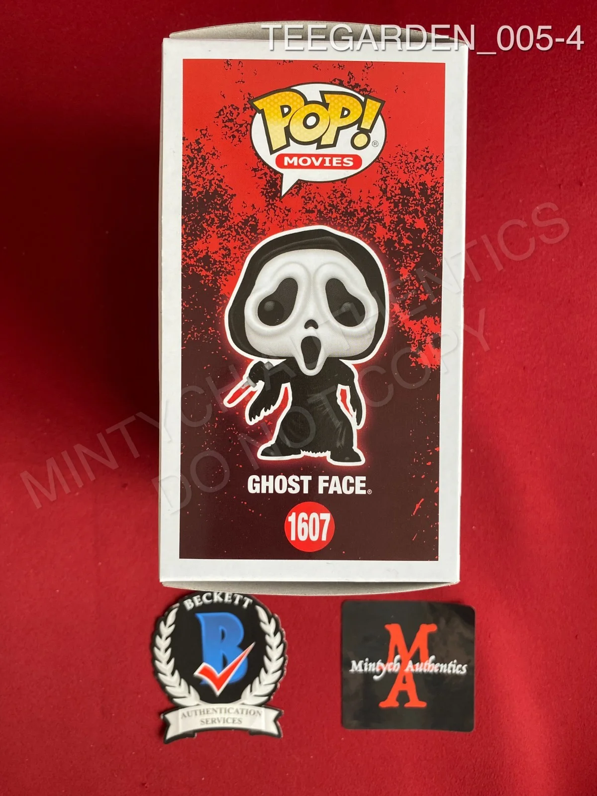 Aimee Teegarden — Aimee Teegarden signed Ghost Face Funko Pop #1607 Scream Beckett COA horror, изображение 4