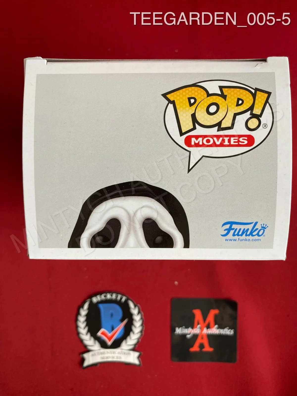Aimee Teegarden — Aimee Teegarden signed Ghost Face Funko Pop #1607 Scream Beckett COA horror, изображение 5