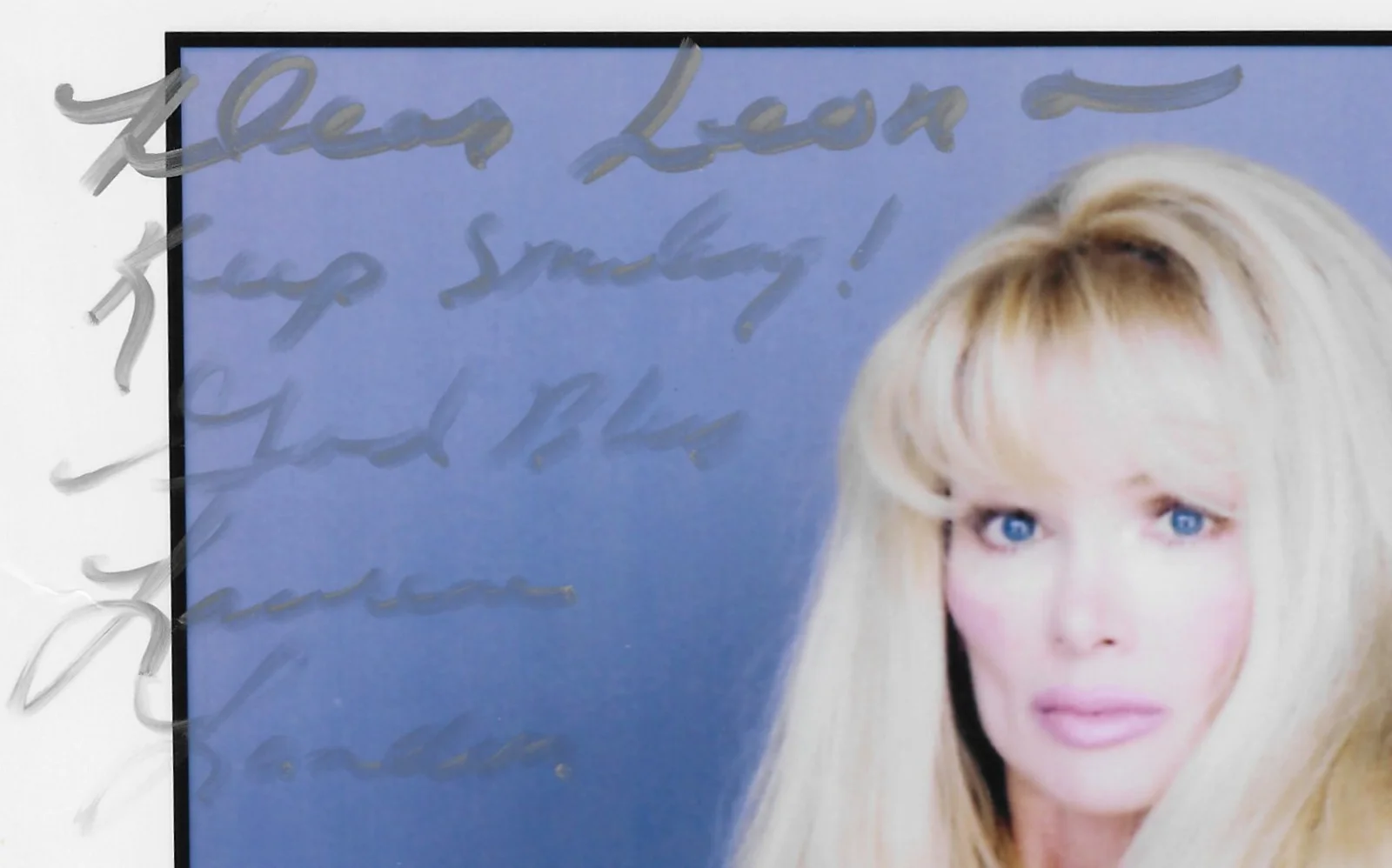 LAURENE LANDON AUTOGRAPHE 8X10 ACTRESS SEE SCAN AN DESCRIPTIONS B4U BID 20, image 2