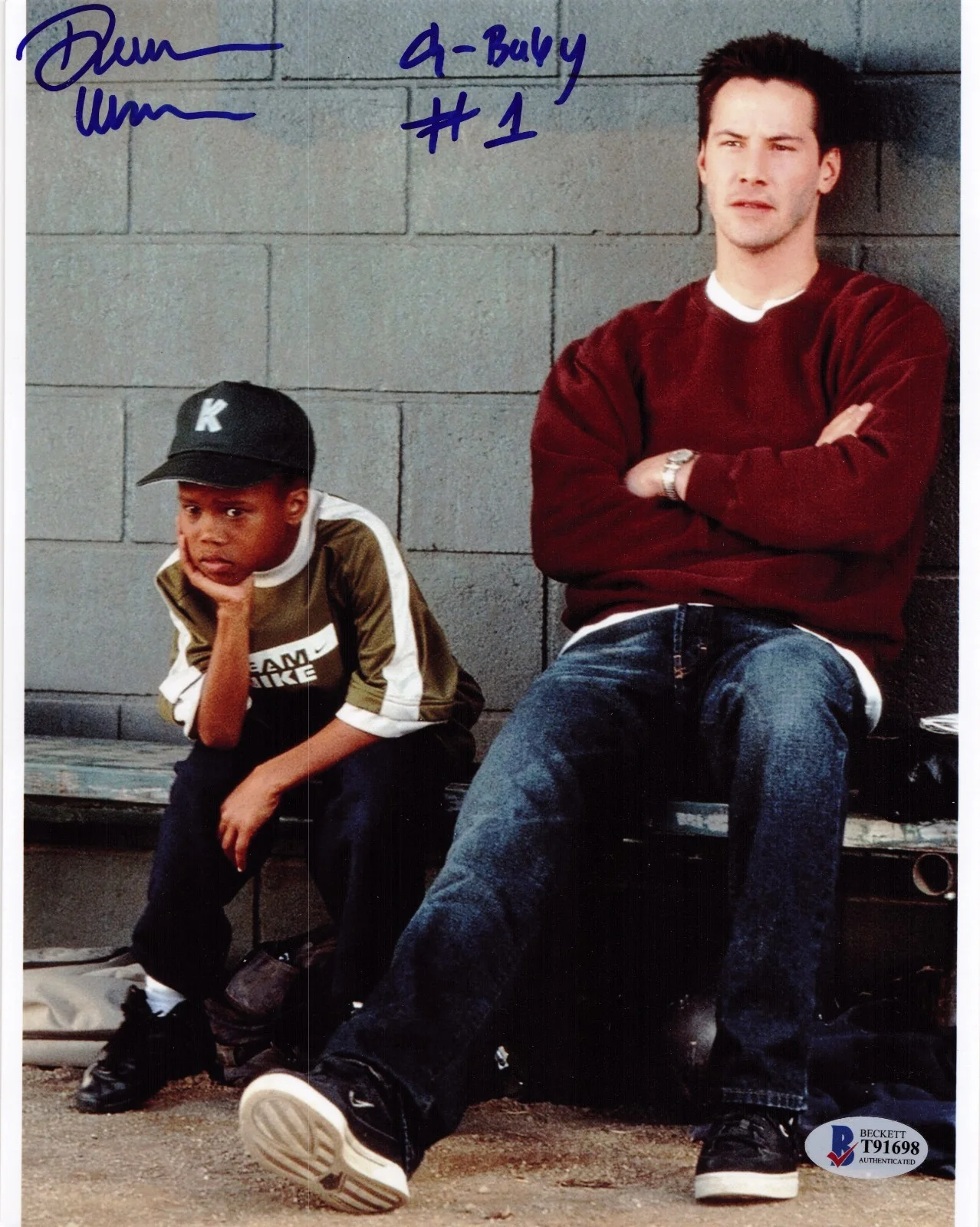 DeWayne Warren — DeWayne Warren signed Hardball 8x10 photo autographed G Baby #2 Beckett COA