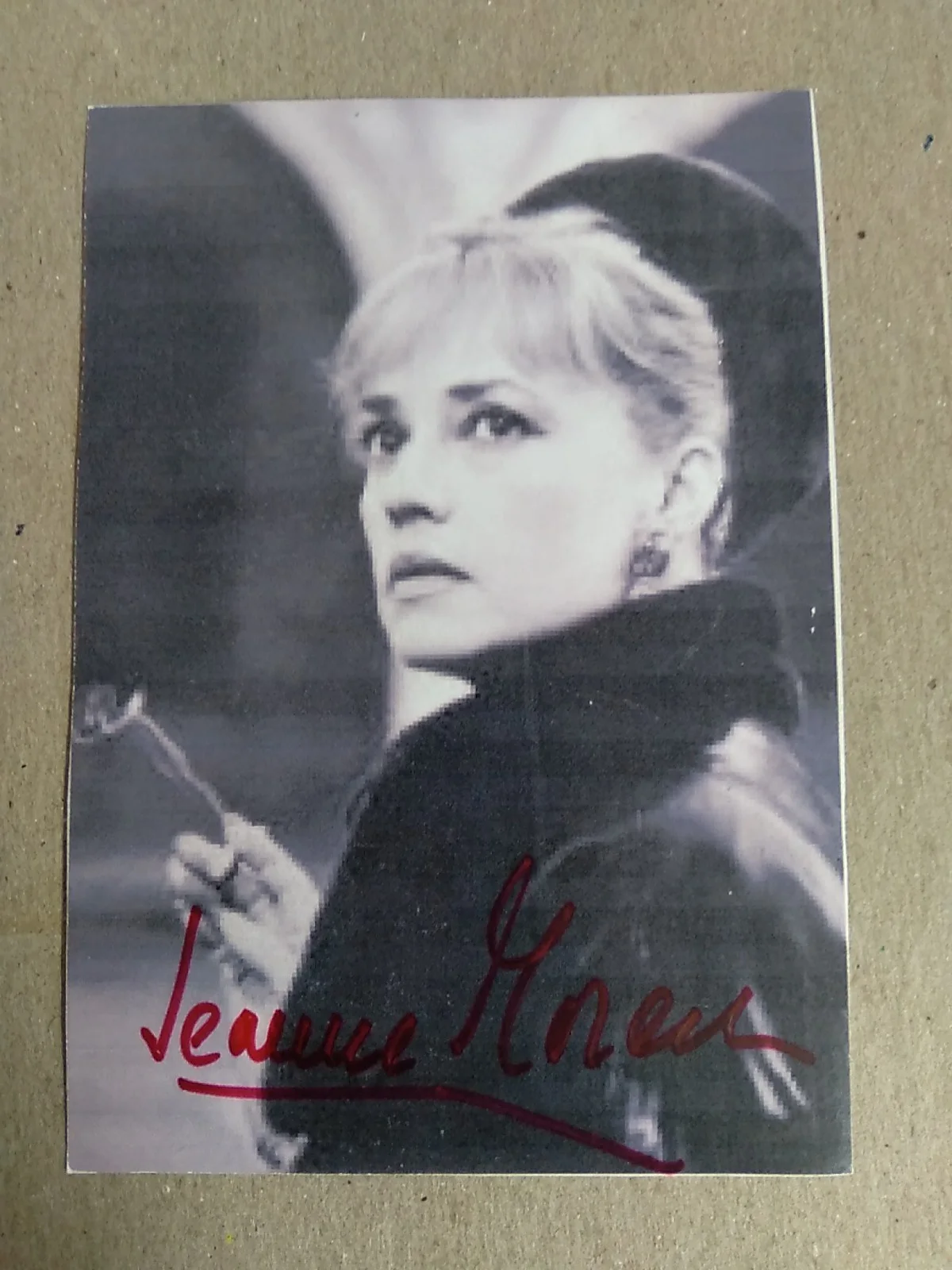 Jeanne Moreau Franch Actress Signed 5x3.5in Photo, image 3