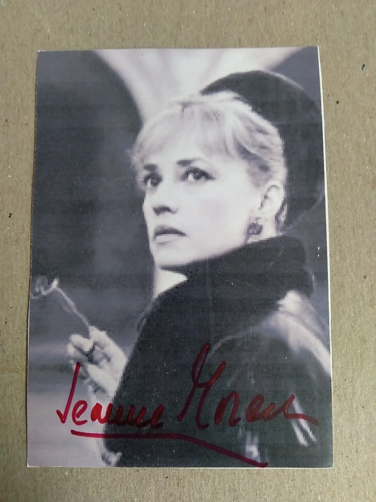 Jeanne Moreau Franch Actress Signed 5x3.5in Photo, image 4