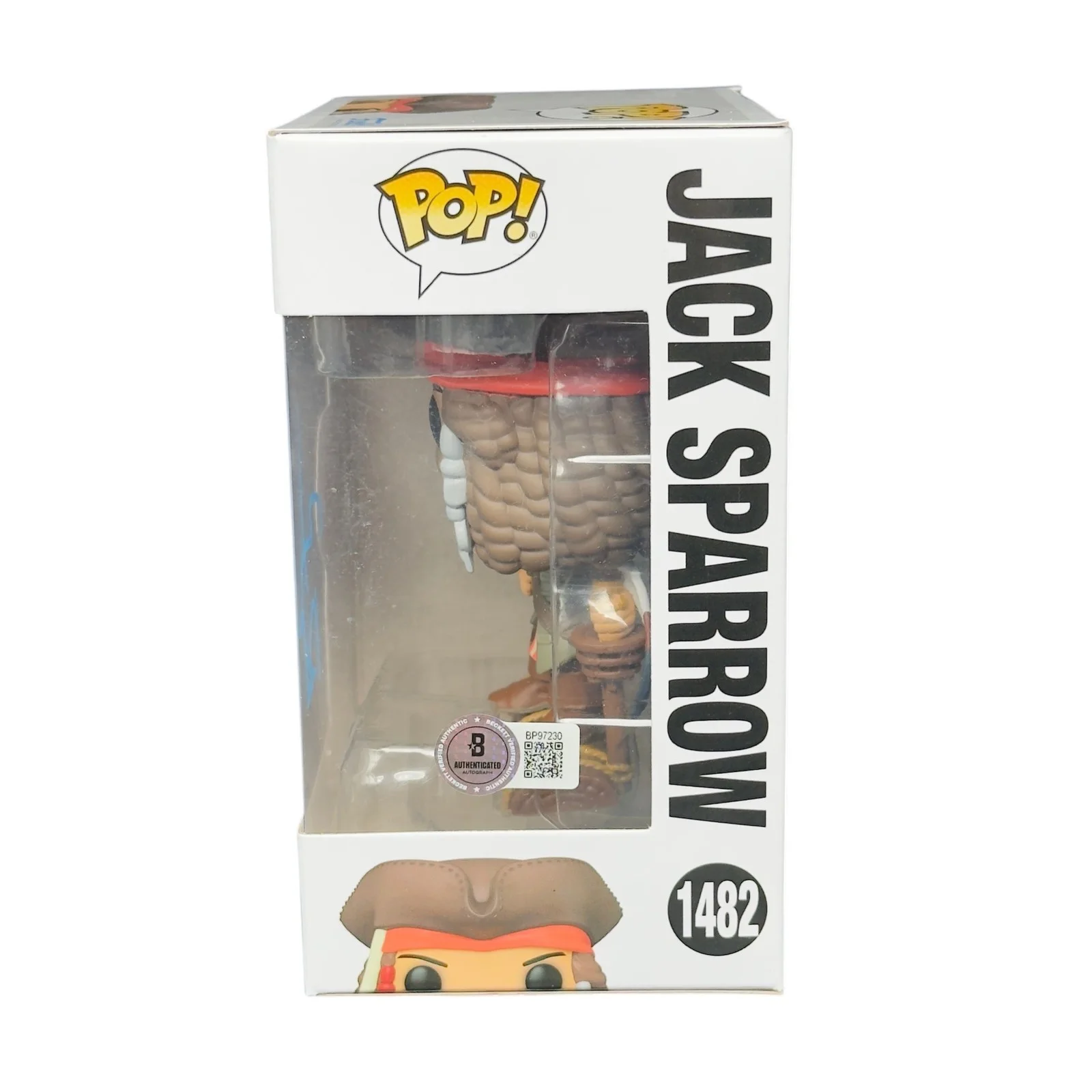 Johnny Depp — Johnny Depp Signed Jack Sparrow 1482 Funko POP Pirates Caribbean Beckett BAS, image 2