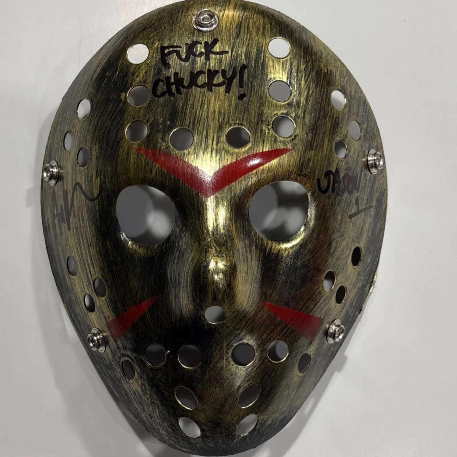 Jason Voorhees Friday the 13th Signed Masks Set of 4 Collectible Original, изображение 5
