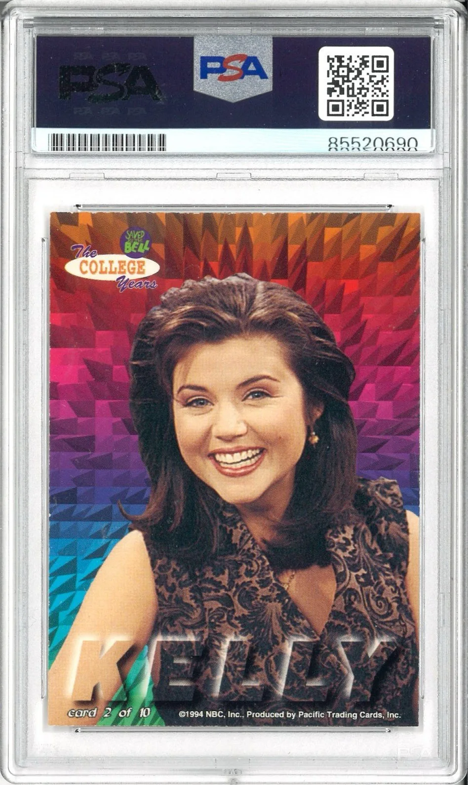 Tiffani Amber Thiessen — Tiffani Thiessen Signed Auto Slabbed 1994 Pacific Saved By The Bell Card PSA DNA, изображение 2