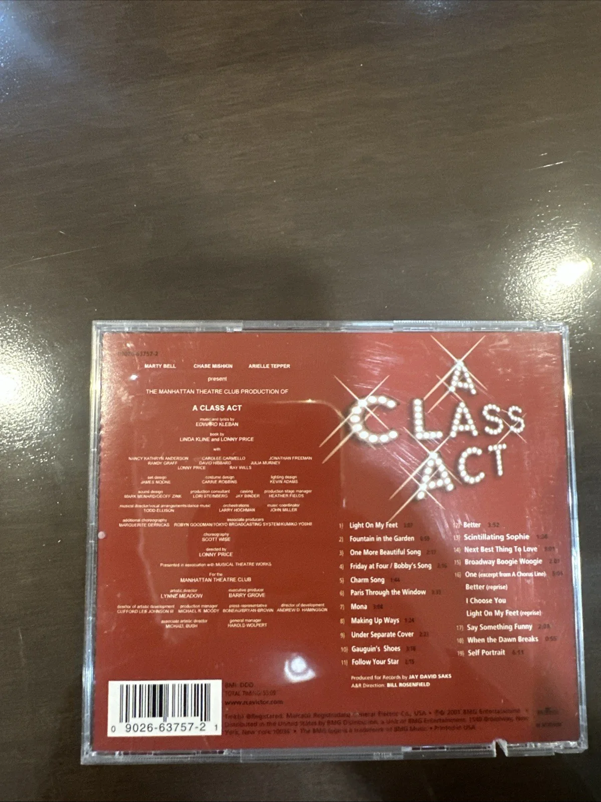 A Class Act Original Cast Recording Autographed Carolee Carmello, image 3