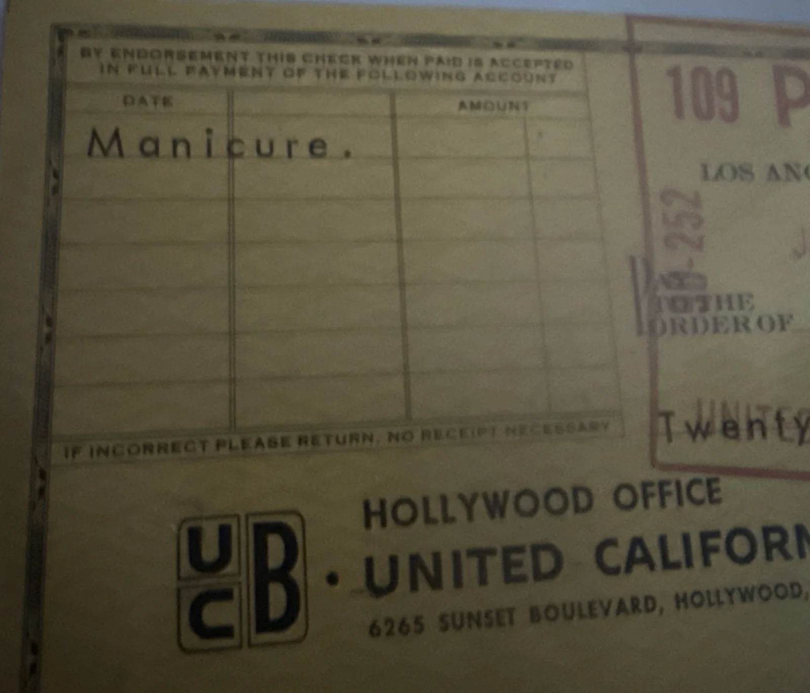 NICE MAE WEST SIGNED FROM 1974, image 3