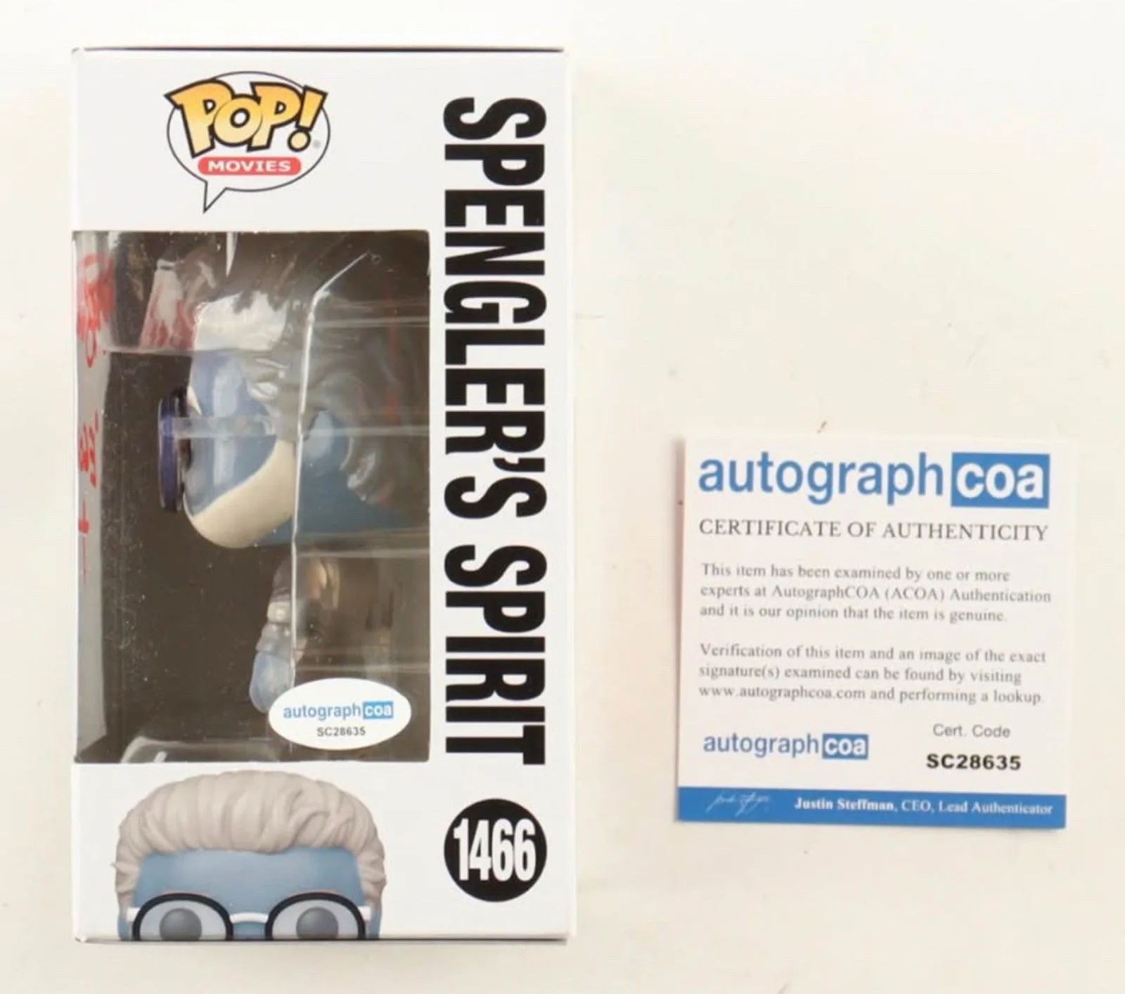 Bob Gunton — Bob Gunton Signed "Ghostbusters: Afterlife" #1466 Spengler's Spirit Funko Pop!, изображение 2