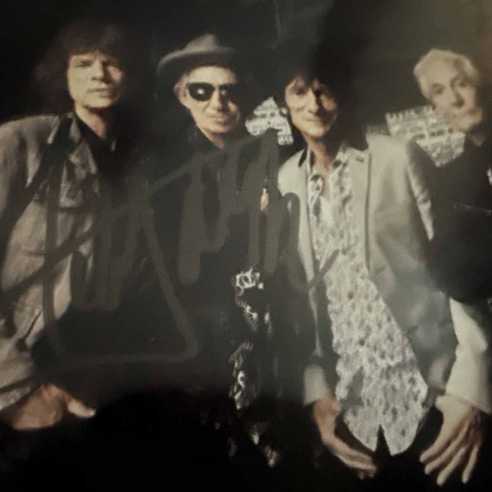 RARE JAGER RICHARDS WATTS WYMAN The Rolling Stones autographed signed 6x8 UK, изображение 3