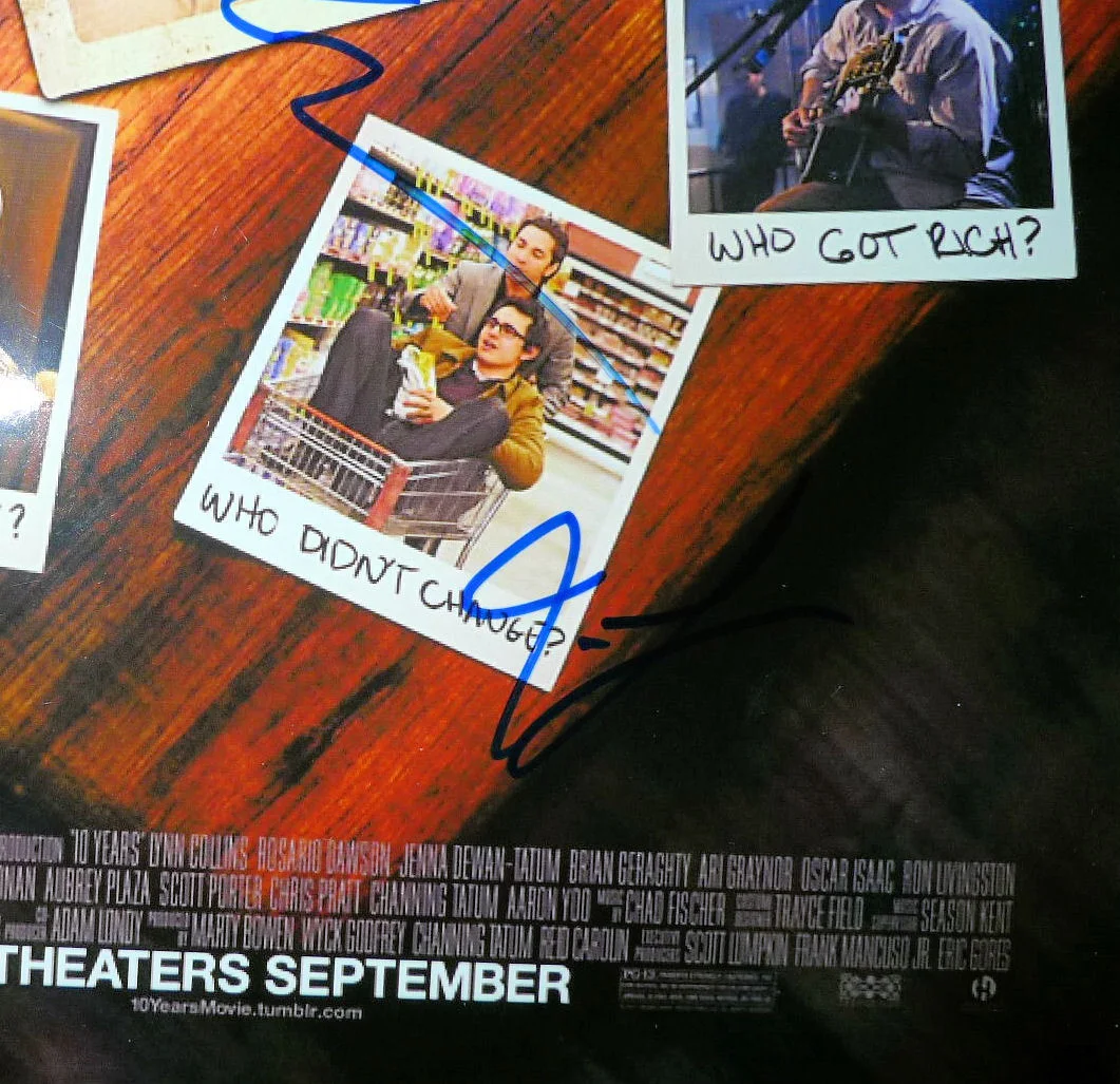 Jenna Dewan Tatum, Rosario Dawson, Chris Pratt, Jamie Linden — Jenna Dewan Tatum, Rosario Dawson, Chris Pratt & Jamie Linden signed 8x10 photo, изображение 5