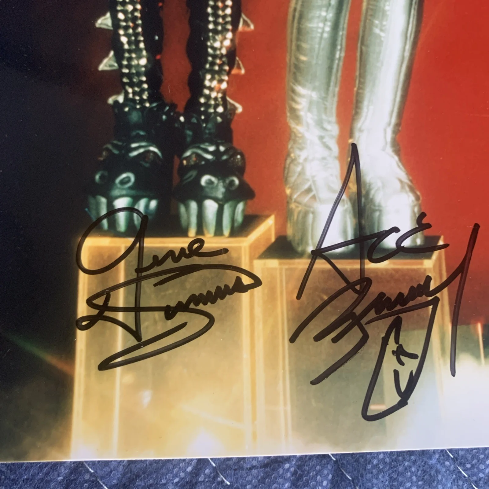KISS Signed Band Portrait Photograph All Four Member Signatures W/ COA, изображение 2
