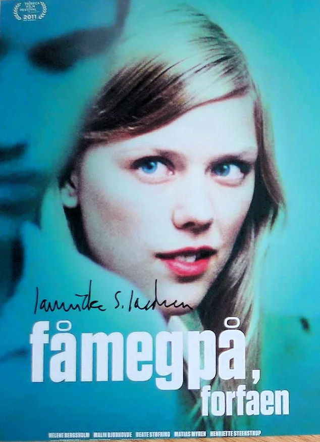 Jannicke Systad Jacobsen — Jannicke Systad Jacobsen signed Turn Me On, Dammit! 8x10 photo / Rare