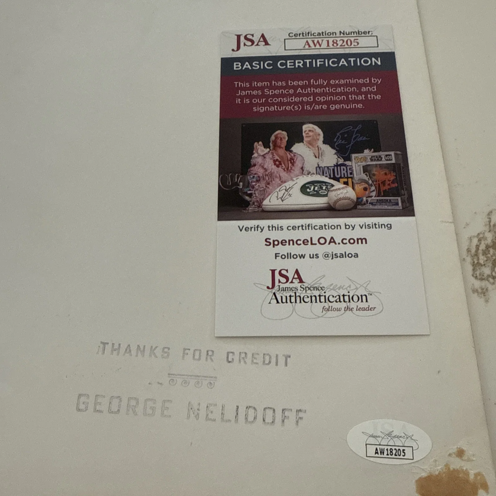 Art Arthur Jarrett George Nelidoff Photo SIGNED JSA COA Actor Bandleader Singer, изображение 5