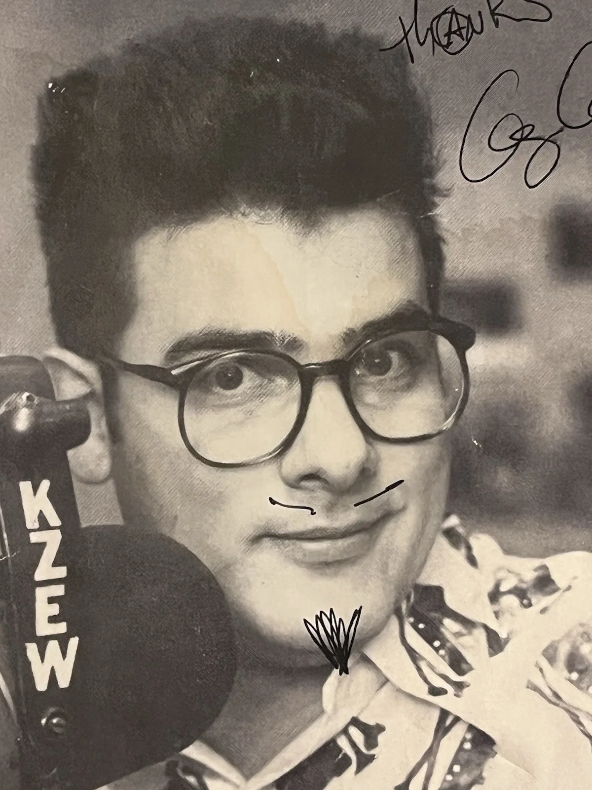 Rare Signed George Gimarc Headshot Photo 1980’s Radio KZEW Dallas TX Punk Rock, изображение 4
