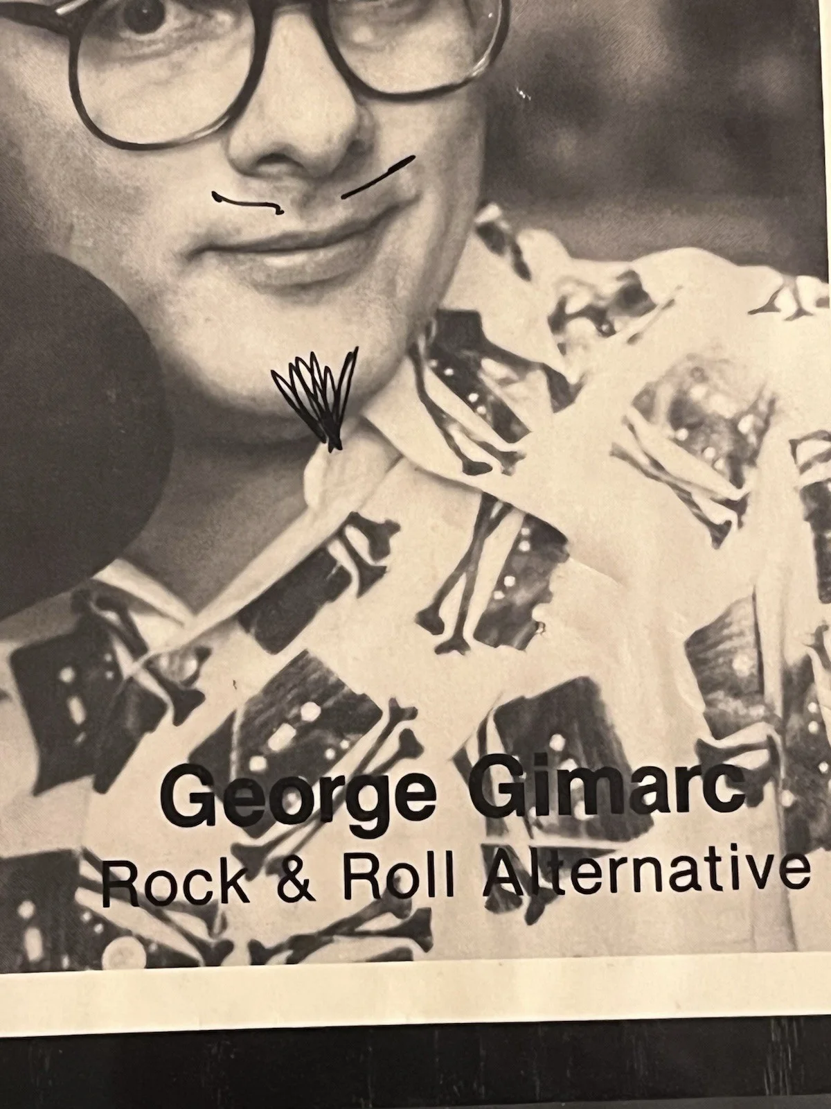 Rare Signed George Gimarc Headshot Photo 1980’s Radio KZEW Dallas TX Punk Rock, изображение 5