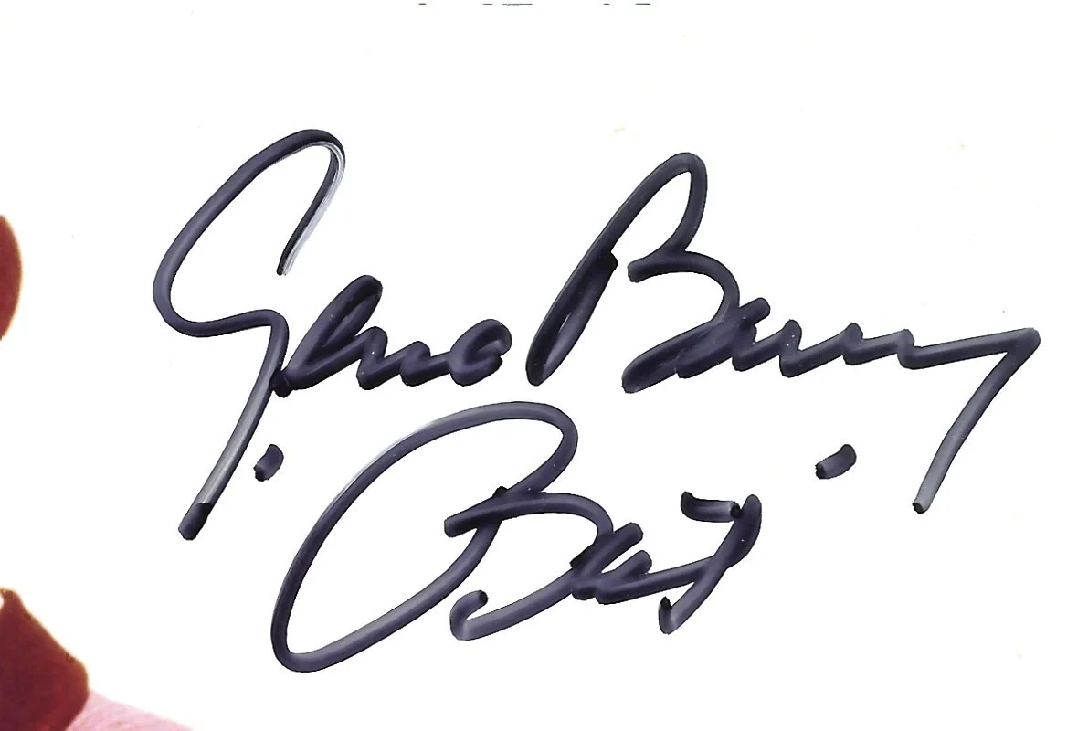 AUTOGRAPHED 8X10 GENE BARRY AS BAT MASTERSON SEE SCAN DESCRIPTIONS B4U BID 20, изображение 2