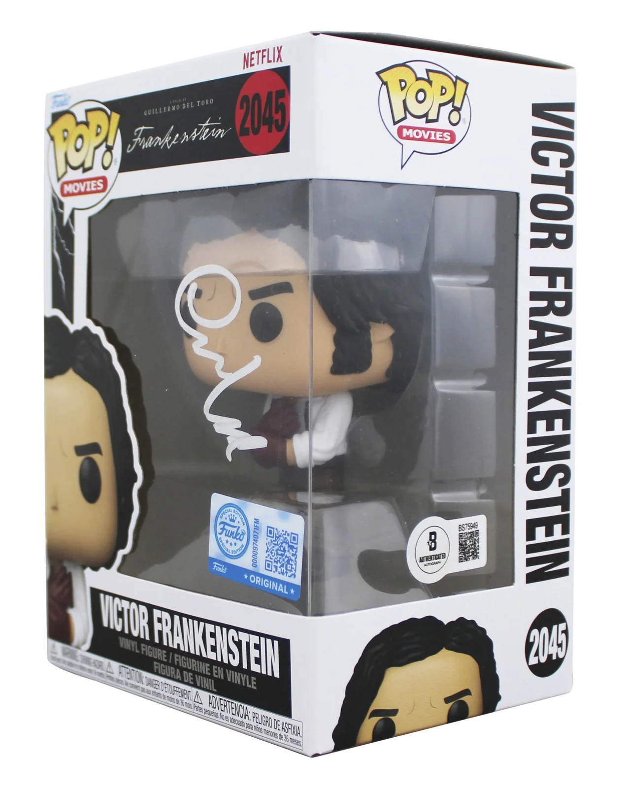 Oscar Isaac — Oscar Isaac Frankenstein Signed Victor #2045 Funko Pop Vinyl Figure BAS #BS75949, image 2