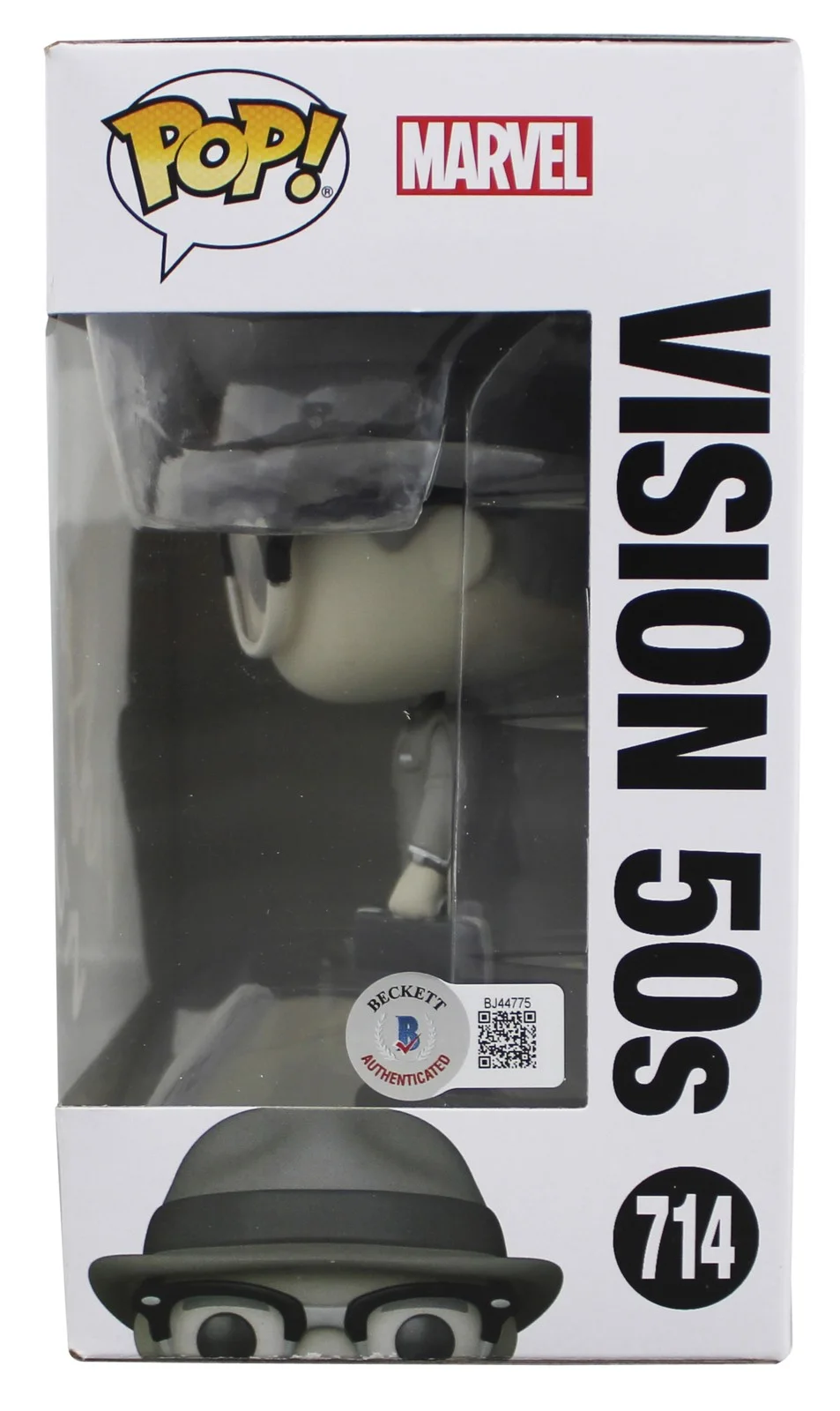 Paul Bettany — Paul Bettany WandaVision "Viz" Signed Vision #714 Funko Pop Figure BAS #BJ44775, изображение 3