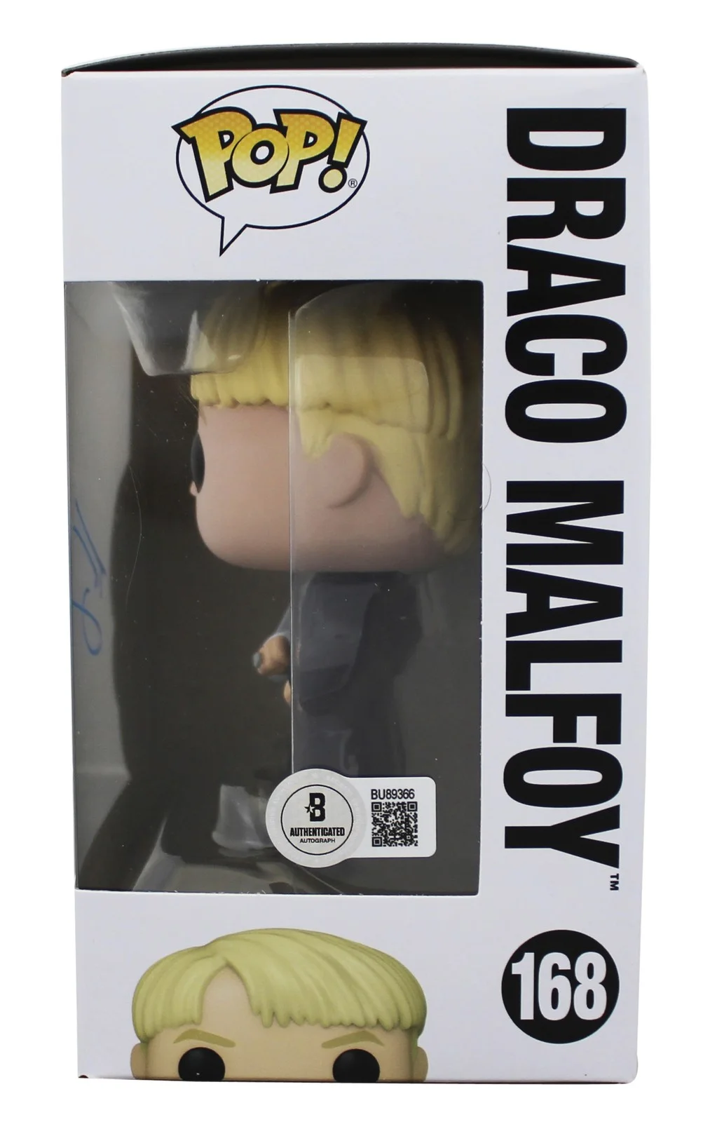 Tom Felton — Tom Felton Harry Potter Signed Draco Malfoy #168 Funko Pop Vinyl Figure BAS, изображение 3