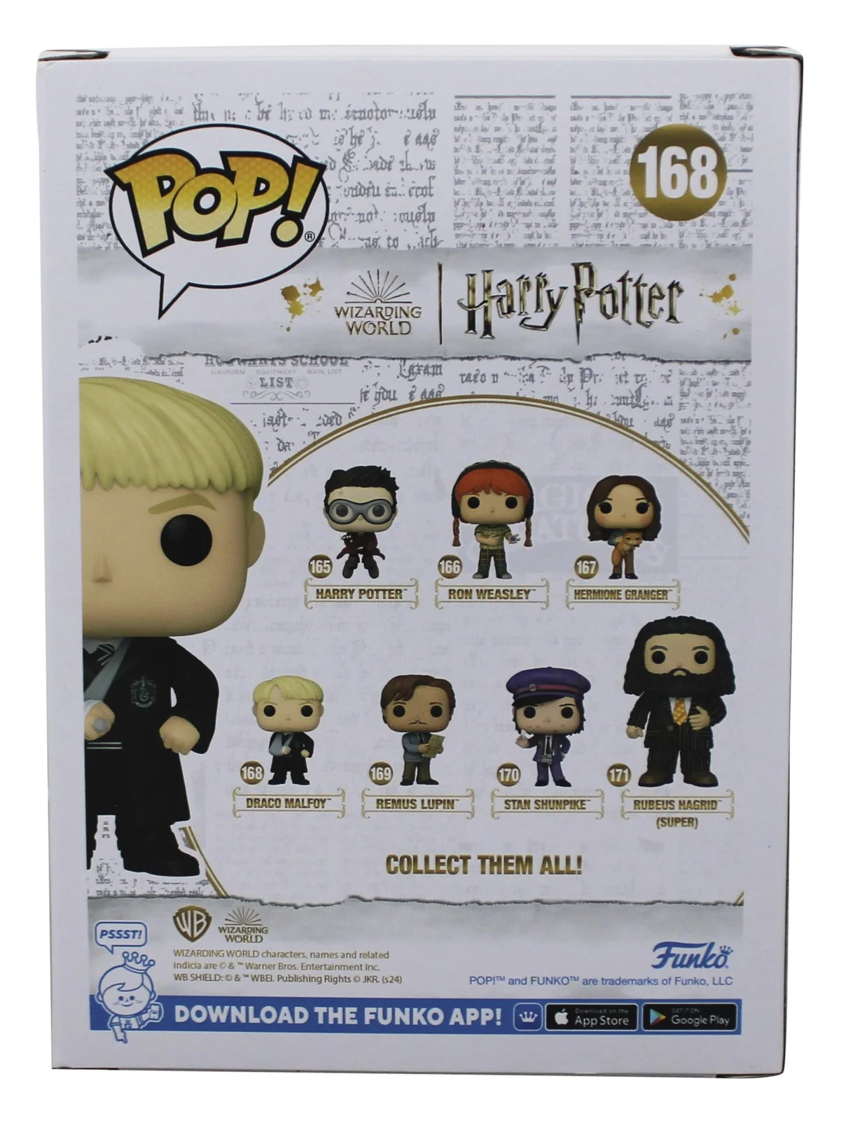 Tom Felton — Tom Felton Harry Potter Signed Draco Malfoy #168 Funko Pop Vinyl Figure BAS, изображение 4