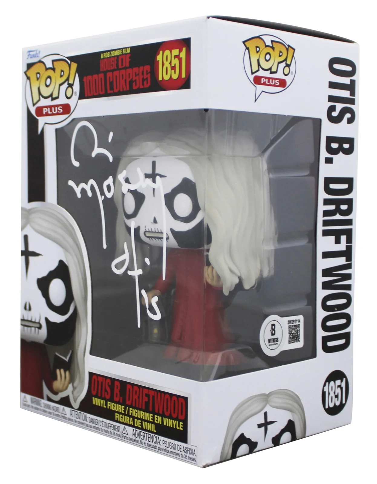 Bill Moseley — Bill Moseley House of 1000 Corpses "Otis" Signed #1851 Funko Pop Figure BAS Wit, изображение 2