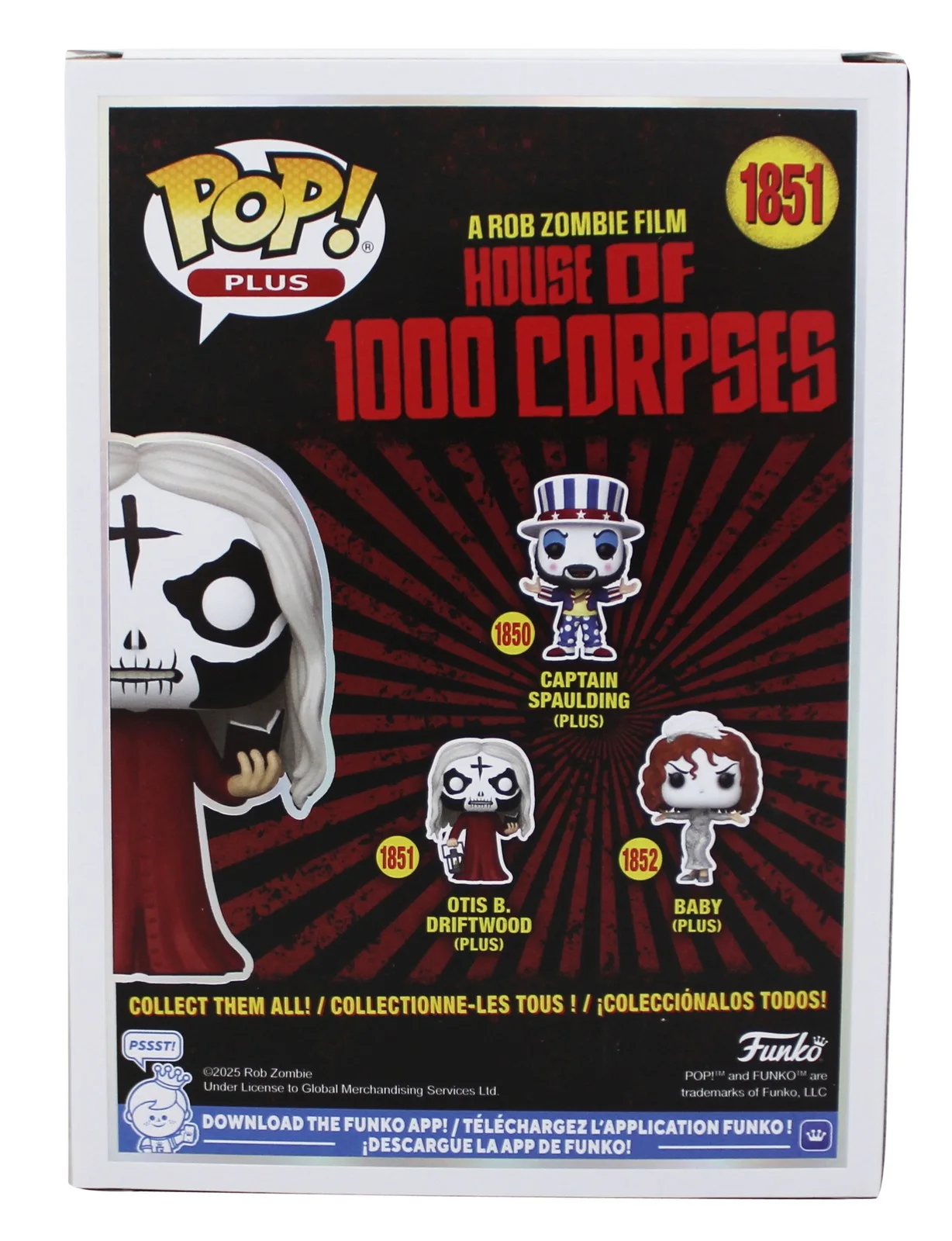 Bill Moseley — Bill Moseley House of 1000 Corpses "Otis" Signed #1851 Funko Pop Figure BAS Wit, изображение 4