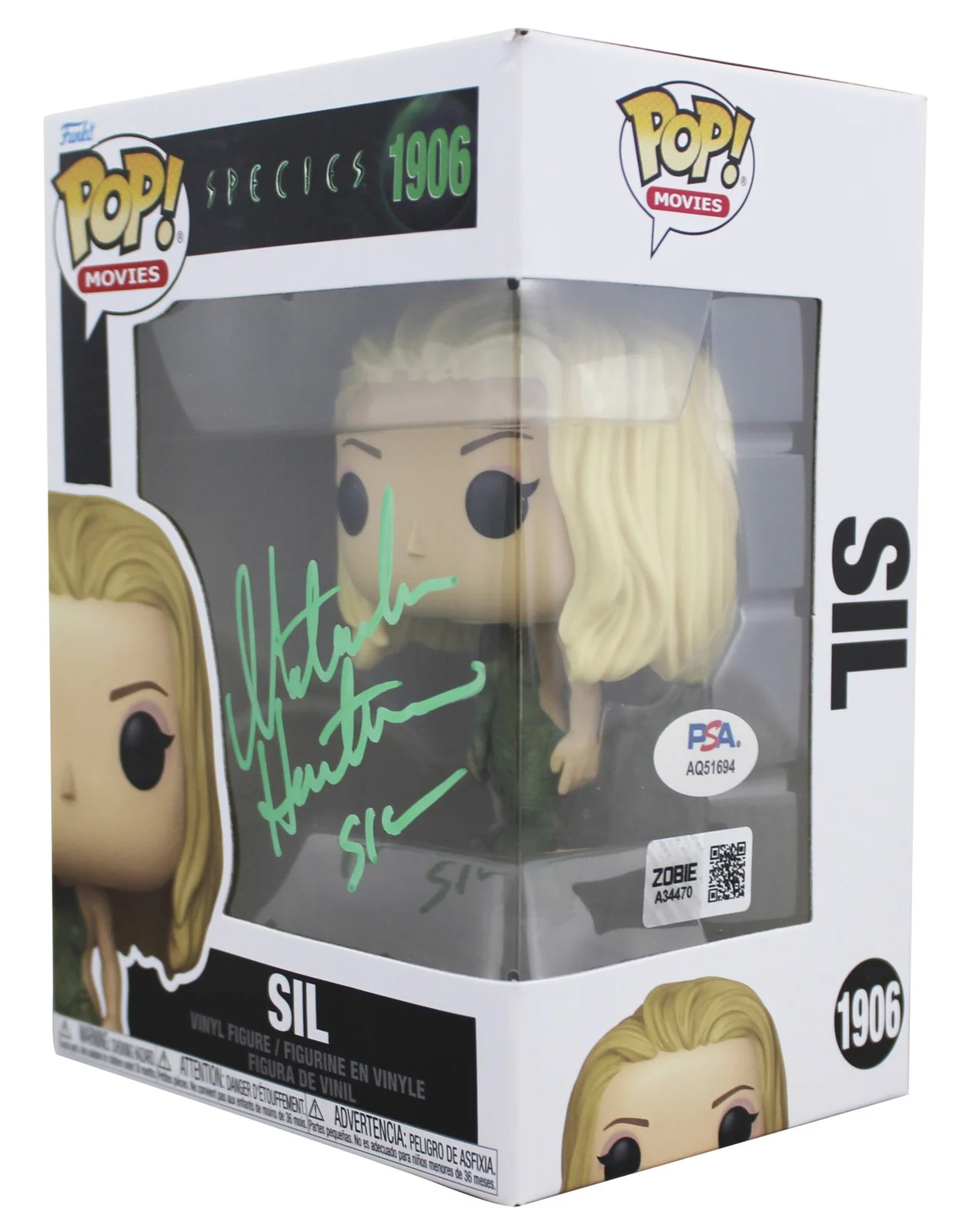 Natasha Henstridge — Natasha Henstridge Species "Sil" Signed #1906 Funko Pop Figure PSA/DNA #AQ51694, изображение 2