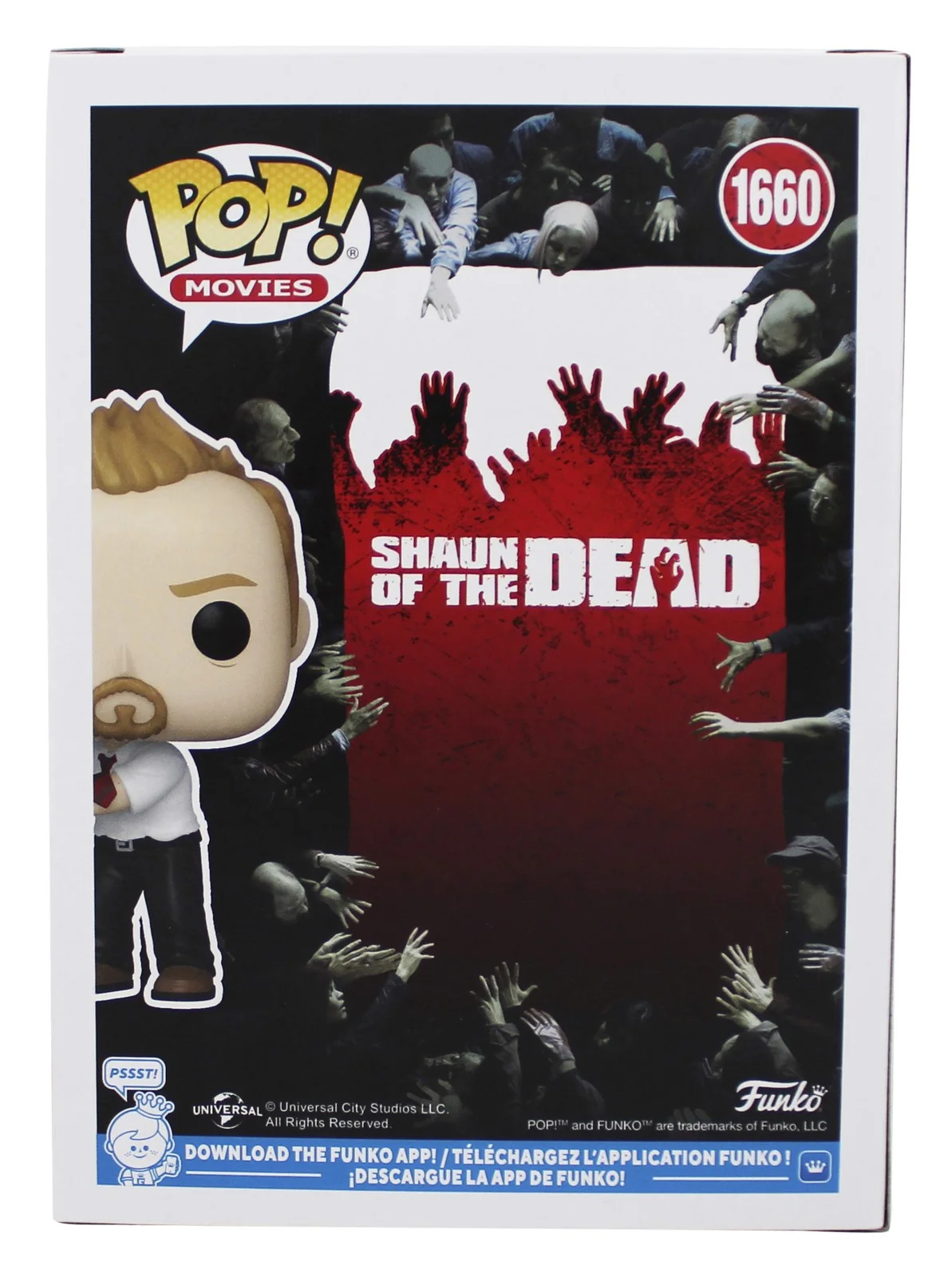 Simon Pegg — Simon Pegg Shaun of the Dead "Shaun" Signed #1660 Funko Pop Vinyl Figure BAS Wit, изображение 4