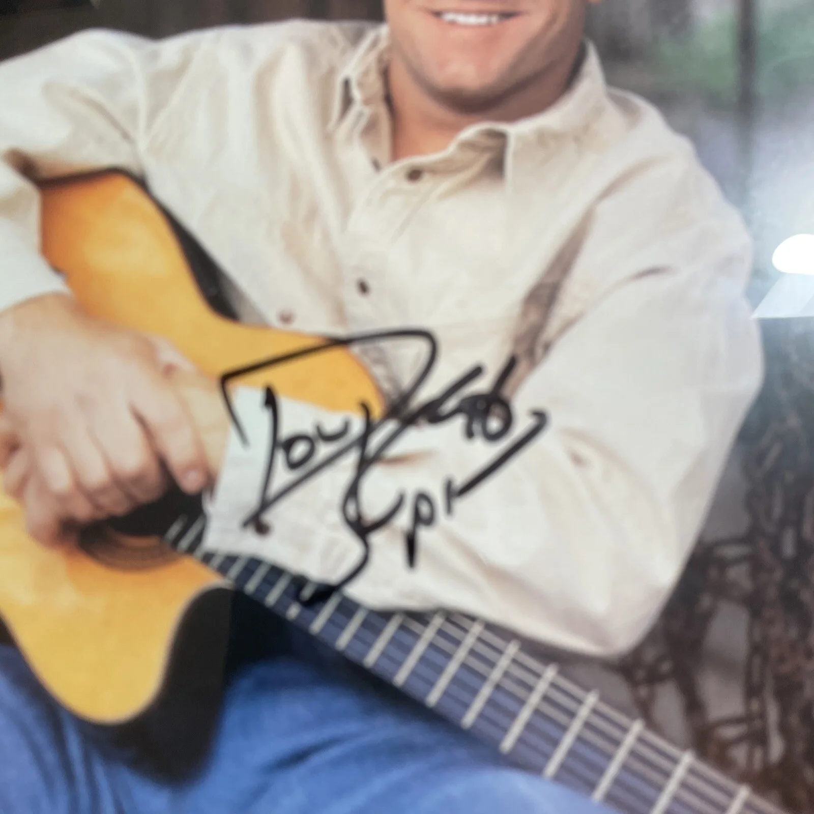 Doug Supernaw Country Music Artist 1996 Autograph framed 12.5 x10.5 v029, изображение 3