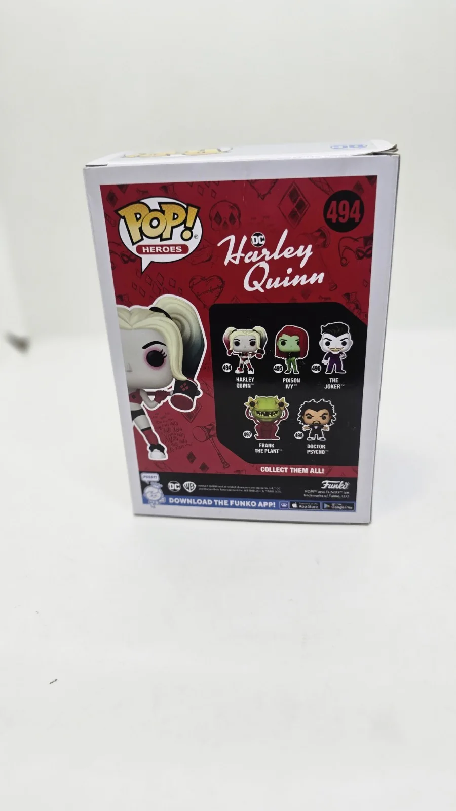 kaley cuoco — Kaley Cuoco Signed Harley Quinn Funko Pop #494 SWAU, изображение 3