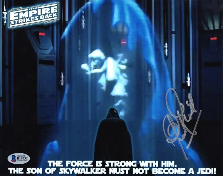 CLIVE REVILL SIGNED 8x10 PHOTO SET OF 3 ORIGINAL EMPEROR STAR WARS BECKETT BAS, изображение 3