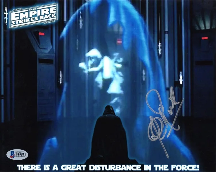 CLIVE REVILL SIGNED 8x10 PHOTO SET OF 3 ORIGINAL EMPEROR STAR WARS BECKETT BAS, изображение 4