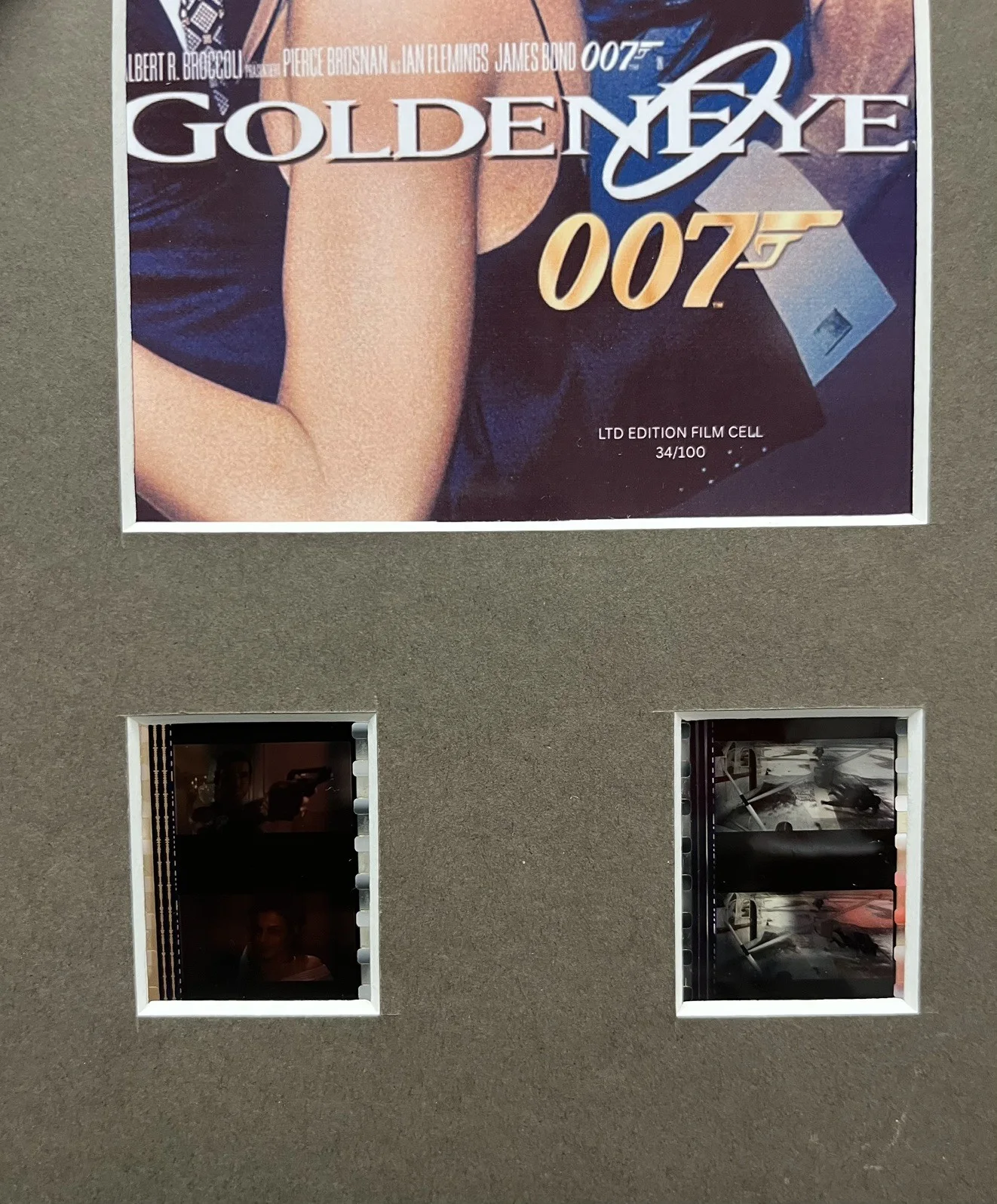 007 JAMED BOND. Goldeneye. . 35mm Film Cell Mounted Display, image 3