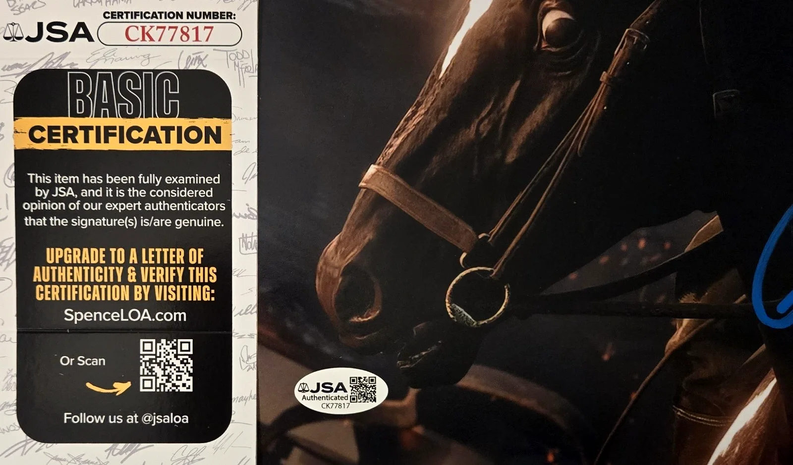 Roger Clark — Roger Clark Signed Photo Red Dead Redemption Arthur Morgan Autograph JSA COA 817, image 3