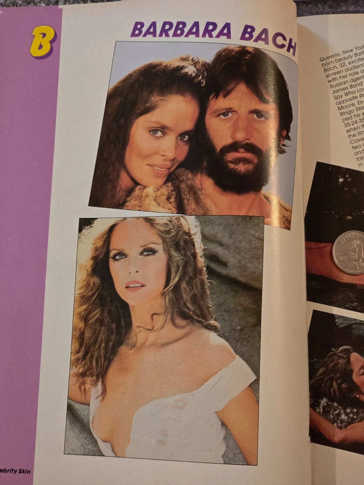 Roger Moore Signed Photo w/Barbara Bach/Bond Girl "Celebrity Skin" Issue!, image 4