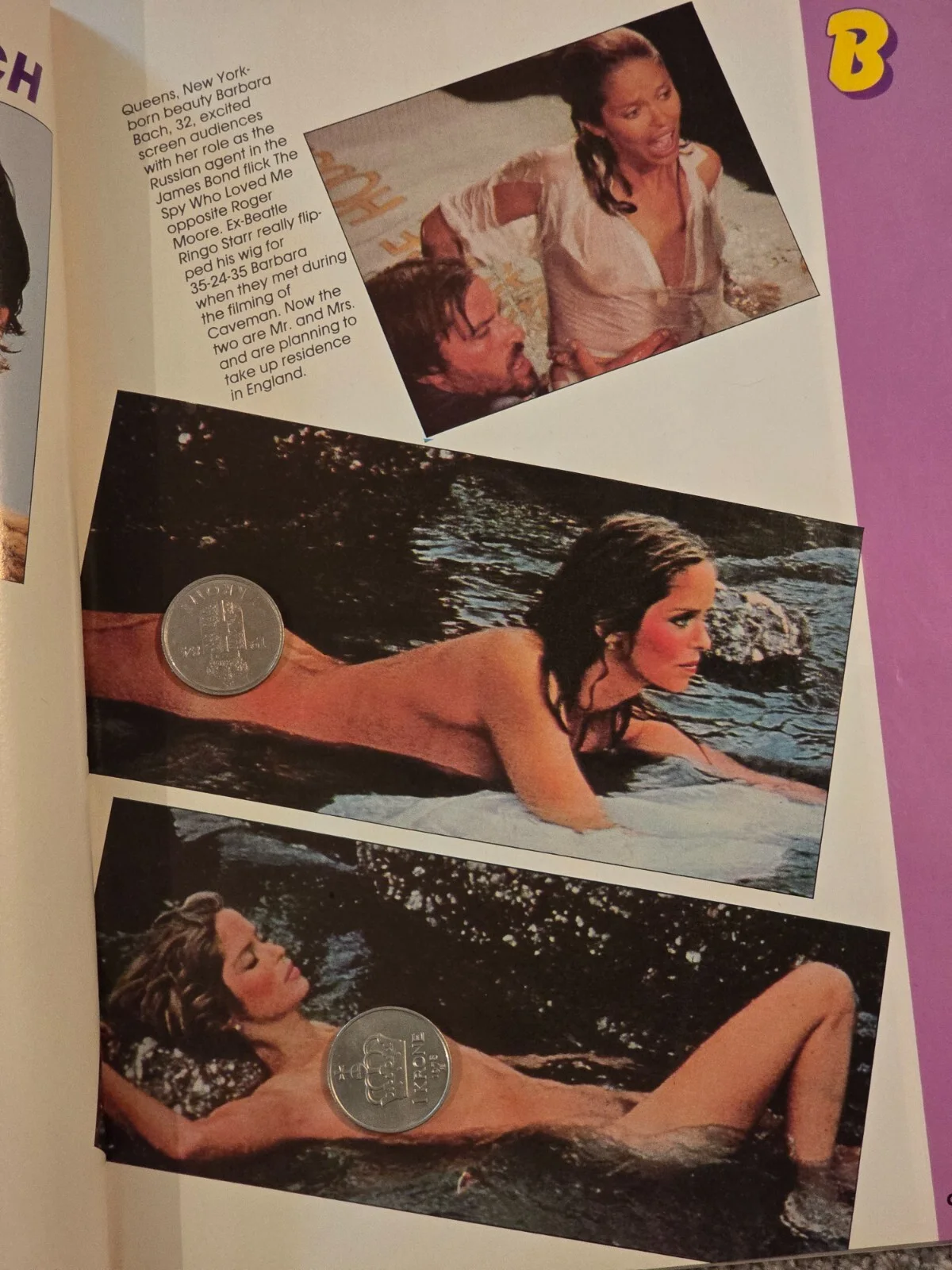 Roger Moore Signed Photo w/Barbara Bach/Bond Girl "Celebrity Skin" Issue!, image 5