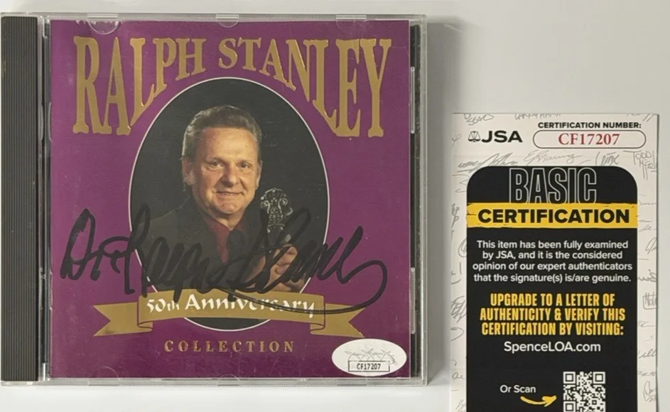 Ralph Stanley Signed CD “50th Anniversary Collection” Auto JSA COA CF17207, image 2