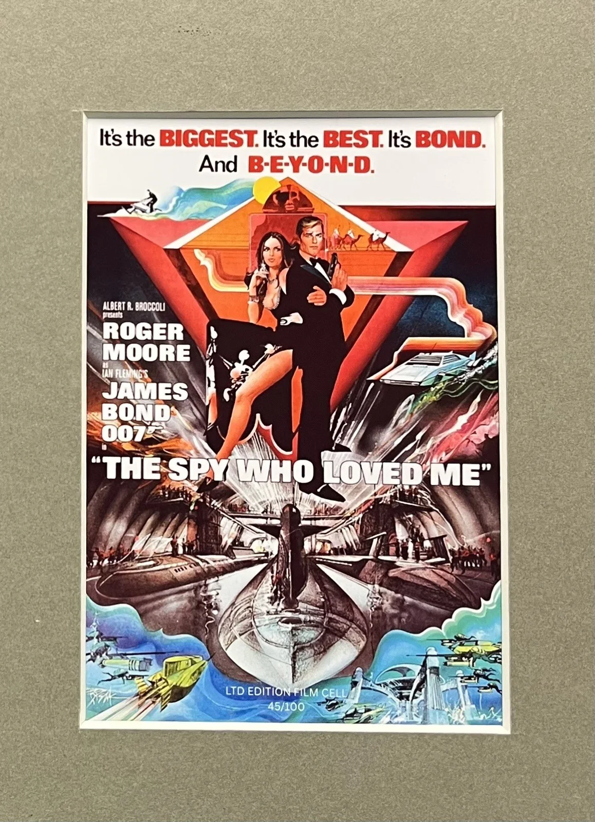 007 JAMED BOND. The Spy Who Loved Me . . 35mm Film Cell Mounted Display, image 2