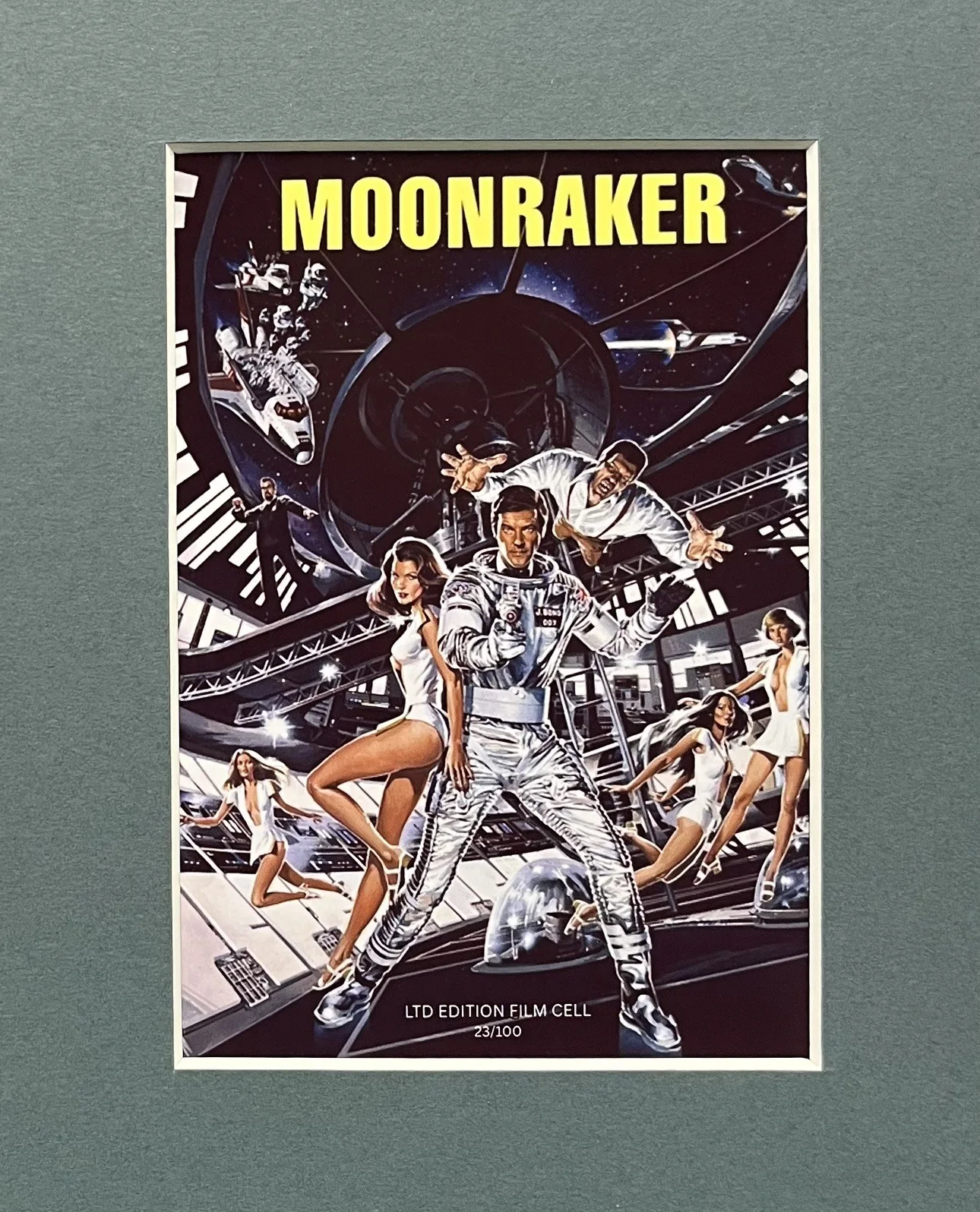 007 JAMED BOND. Moonraker. . 35mm Film Cell Mounted Display, изображение 2